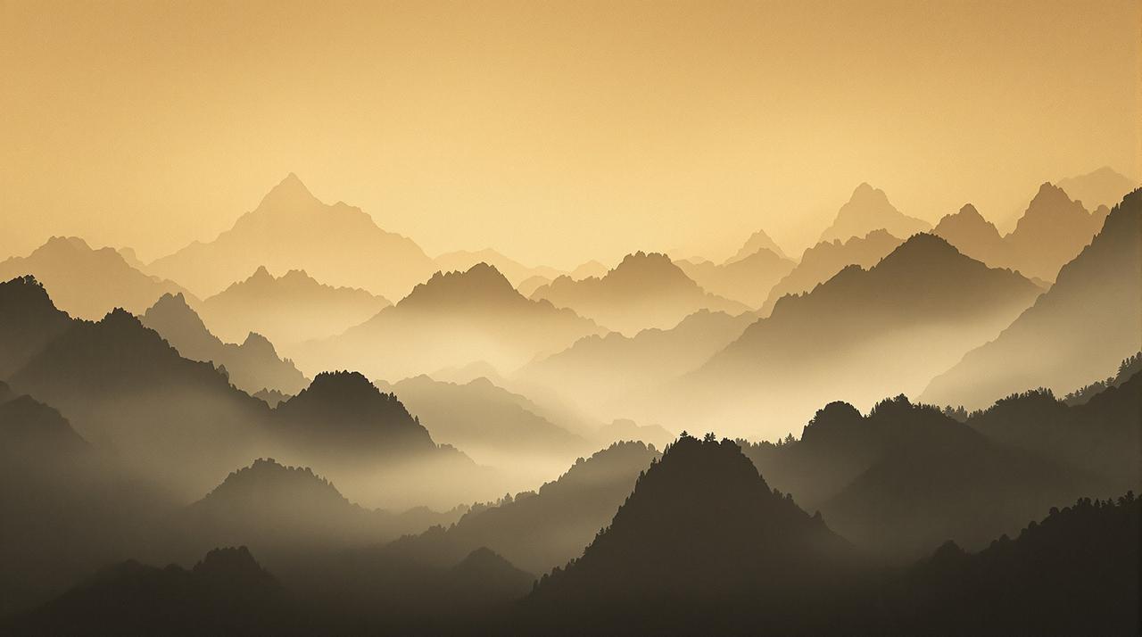3D动漫 - 国风山水墨韵背景